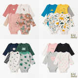 5 - Pack Organic Cotton Baby Bodysuits – Soft, Safe &amp; Stylish All Seasons - Kid Baby shop