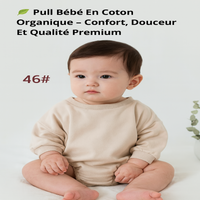 Gilet Bébé en Coton Organique – (0-24 mois)