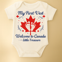 Mon Premier Gilet - Bienvenue au Canada (0-12 mois)