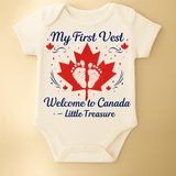 Mon Premier Gilet - Bienvenue au Canada (0-12 mois)