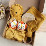 Coffret Cadeau Naissance Bébé – Doudou Lapin & Chaussons Douceur