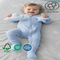 Pyjamas bébé en fibre de bambou – Douce, respirante et confortable (0-24 mois)