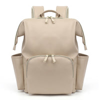 L’Élégant — Sac à langer en cuir PU style japonais, léger, spacieux, imperméable et multifonctionnel, avec poches isothermes pour les mamans modernes