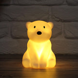 LED Night Light Cute Glow Toy Little Rabbit Light Room Bedside Light Ornament Glued New Creative Gift