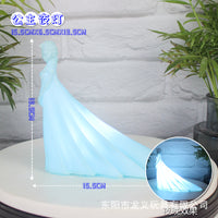 LED Night Light Cute Glow Toy Little Rabbit Light Room Bedside Light Ornament Glued New Creative Gift