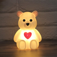 LED Night Light Cute Glow Toy Little Rabbit Light Room Bedside Light Ornament Glued New Creative Gift