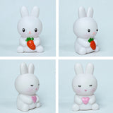 LED Night Light Cute Glow Toy Little Rabbit Light Room Bedside Light Ornament Glued New Creative Gift