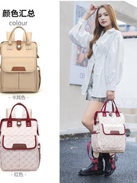 Cross-border multi-functional large-capacity mommy bag cardi pie same style of portable mother and baby bag backpack crossbody backpack