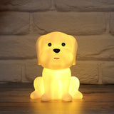 LED Night Light Cute Glow Toy Little Rabbit Light Room Bedside Light Ornament Glued New Creative Gift