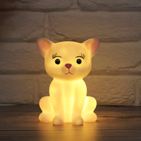 LED Night Light Cute Glow Toy Little Rabbit Light Room Bedside Light Ornament Glued New Creative Gift