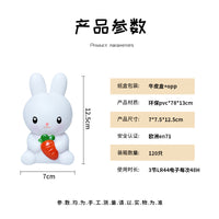 LED Night Light Cute Glow Toy Little Rabbit Light Room Bedside Light Ornament Glued New Creative Gift