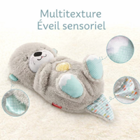 Peluche apaisante respirante bébé – Lumière douce & sons calmants