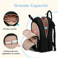 Le Raffiné est un essentiel du quotidien pour les parents qui souhaitent allier style, organisation et durabilité. Conçu en nylon matelassé avec une couture torsadée élégante, il offre une allure premium tout en restant incroyablement pratique.