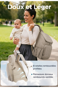 Sac à langer multifonction pour parents modernes
Pensé pour simplifier la vie quotidienne, ce sac à langer allie praticité et élégance