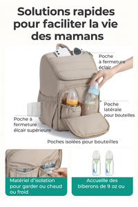 Sac à langer multifonction pour parents modernes
Pensé pour simplifier la vie quotidienne, ce sac à langer allie praticité et élégance