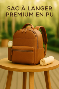 👜 Premium Sac à Couches Premium Pu – Élégance et Organisation