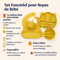 9 pièces pour l'alimentation de bébé – Accessoires d'alimentation en silicone sans BPA