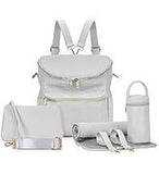 Factory spot direct supply PU mommy bag multi - functional hot sale mother and baby bag waiting bag thermal insulation mommy bag - Kid Baby shop