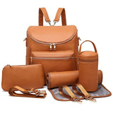 Factory spot direct supply PU mommy bag multi - functional hot sale mother and baby bag waiting bag thermal insulation mommy bag - Kid Baby shop