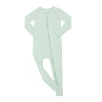 Foreign trade, Europe and the United States, cross - border bamboo fiber solid color zipper crawler, children's clothing, baby foldable foot cover, long sleeve jumpsuit - Kid Baby shop