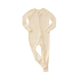 Foreign trade, Europe and the United States, cross - border bamboo fiber solid color zipper crawler, children's clothing, baby foldable foot cover, long sleeve jumpsuit - Kid Baby shop