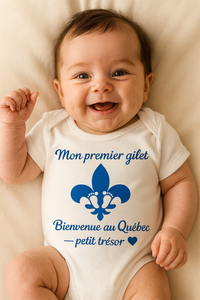 Mon Premier Gilet - Bienvenue au Québec (0-12 mois)