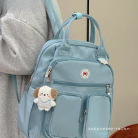 Large capacity mommy backpack women's lightweight mother and baby bag waterproof handbag bag campus student multi - functional school bag - Kid Baby shop