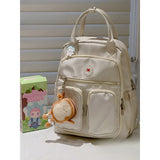 Large capacity mommy backpack women's lightweight mother and baby bag waterproof handbag bag campus student multi - functional school bag - Kid Baby shop