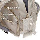 Large capacity mommy backpack women's lightweight mother and baby bag waterproof handbag bag campus student multi - functional school bag - Kid Baby shop