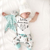 Newborn Baby Clothes Set T-shirt Tops Pants Little Boys and Girls Outfits - Kid Baby shop