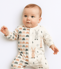 Nordic - Style Baby Sleepsuit – Soft & Natural Comfort - Kid Baby shop