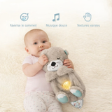 Peluche apaisante respirante bébé – Lumière douce & sons calmants