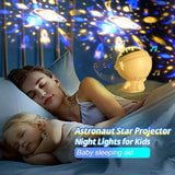 Projection Night Light for Kids – Rotating Stars & Music | USB Rechargeable - Kid Baby shop