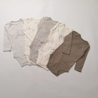 Spring and autumn baby onesies, long - sleeved 5 - piece sets, male and female baby foreign trade exports, high - grade Ha Bao fart clothes, class A cotton - Kid Baby shop