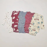 Spring and autumn baby onesies, long - sleeved 5 - piece sets, male and female baby foreign trade exports, high - grade Ha Bao fart clothes, class A cotton - Kid Baby shop