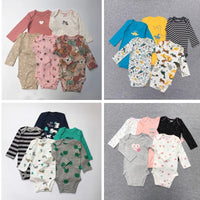 Spring and autumn baby onesies, long - sleeved 5 - piece sets, male and female baby foreign trade exports, high - grade Ha Bao fart clothes, class A cotton - Kid Baby shop