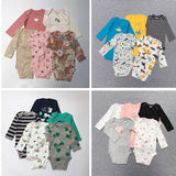 Spring and autumn baby onesies, long - sleeved 5 - piece sets, male and female baby foreign trade exports, high - grade Ha Bao fart clothes, class A cotton - Kid Baby shop